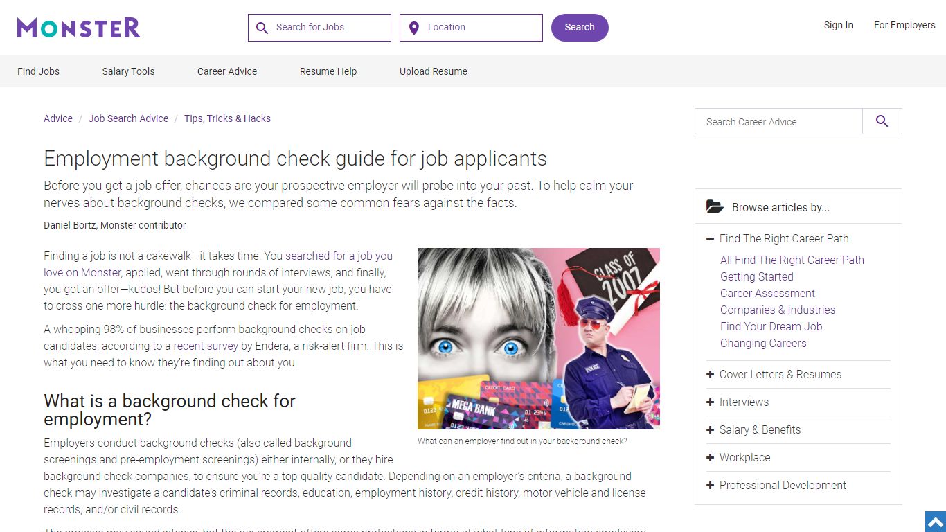 Background Check For Employment | Monster.com